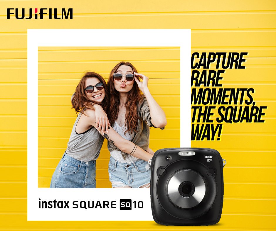 Fujifilm_India's tweet photo. Capture those beautiful 'Once in a Lifetime' memories and moments in a stylish square format with the #instax #SQ10 today!
#Fujifilm #SquareMe #ClickNSave #Instax #Instaxicated https://t.co/YtUa8QJnMc