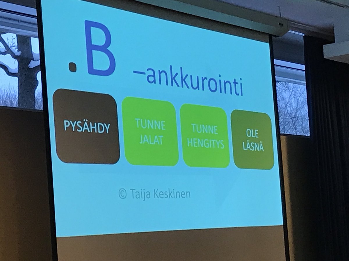 ChristelTjeder's tweet image. Mindfulness harjoituksia intron alussa. Hyviä vinkkejä arkeen 👍 #intro2018 @SuomenEkonomit