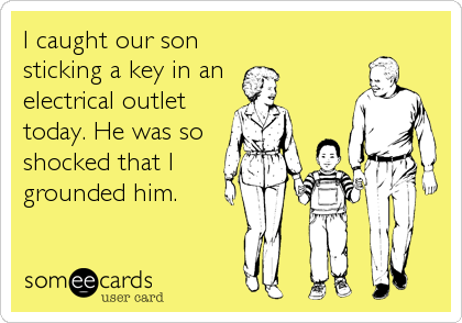 FlinnElectric's tweet photo. Friday Fun! Here's a joke to start off the weekend right! "I caught our son sticking a key in an electrical outlet today. He was so shocked that I grounded him." #fridayfun #electricaljokes #groan #humor https://t.co/wrnS6LTaQq