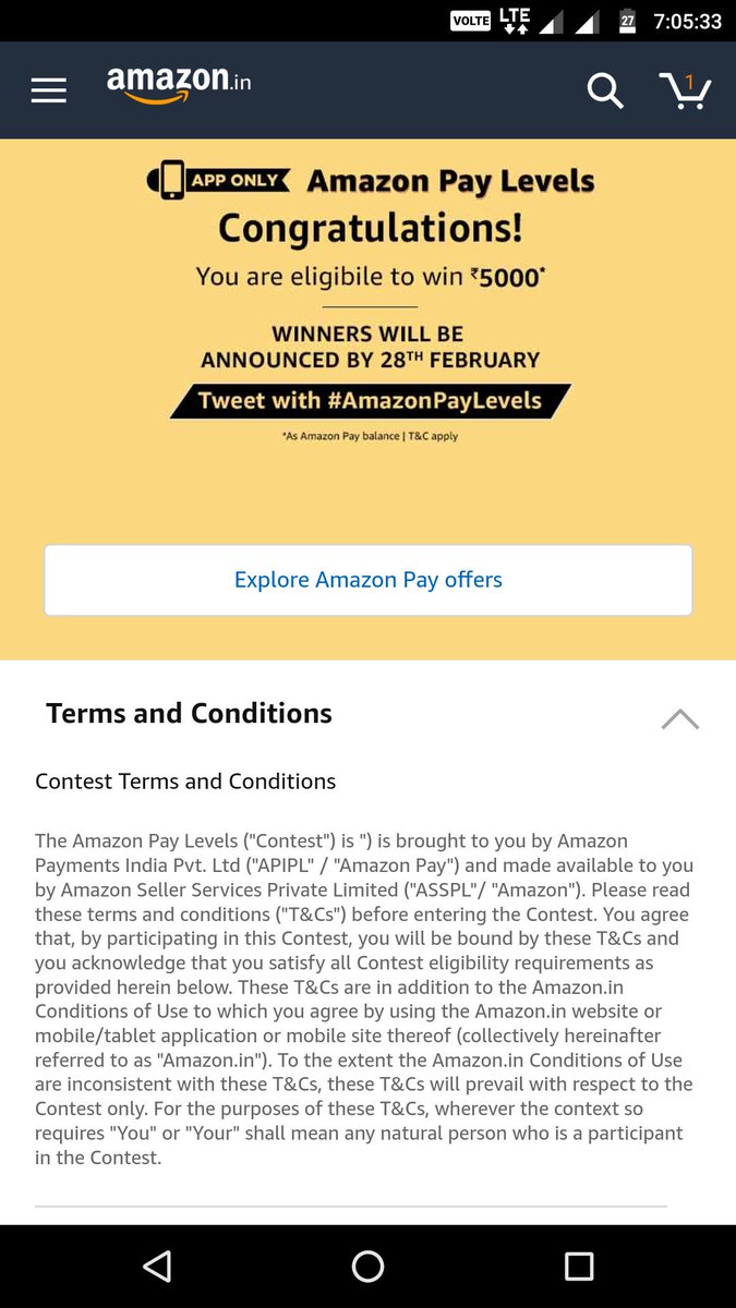 da_movieguy's tweet photo. #AmazonPayLevels @amazonIN Cleared all the 3 levels... https://t.co/nfer0NcEIU