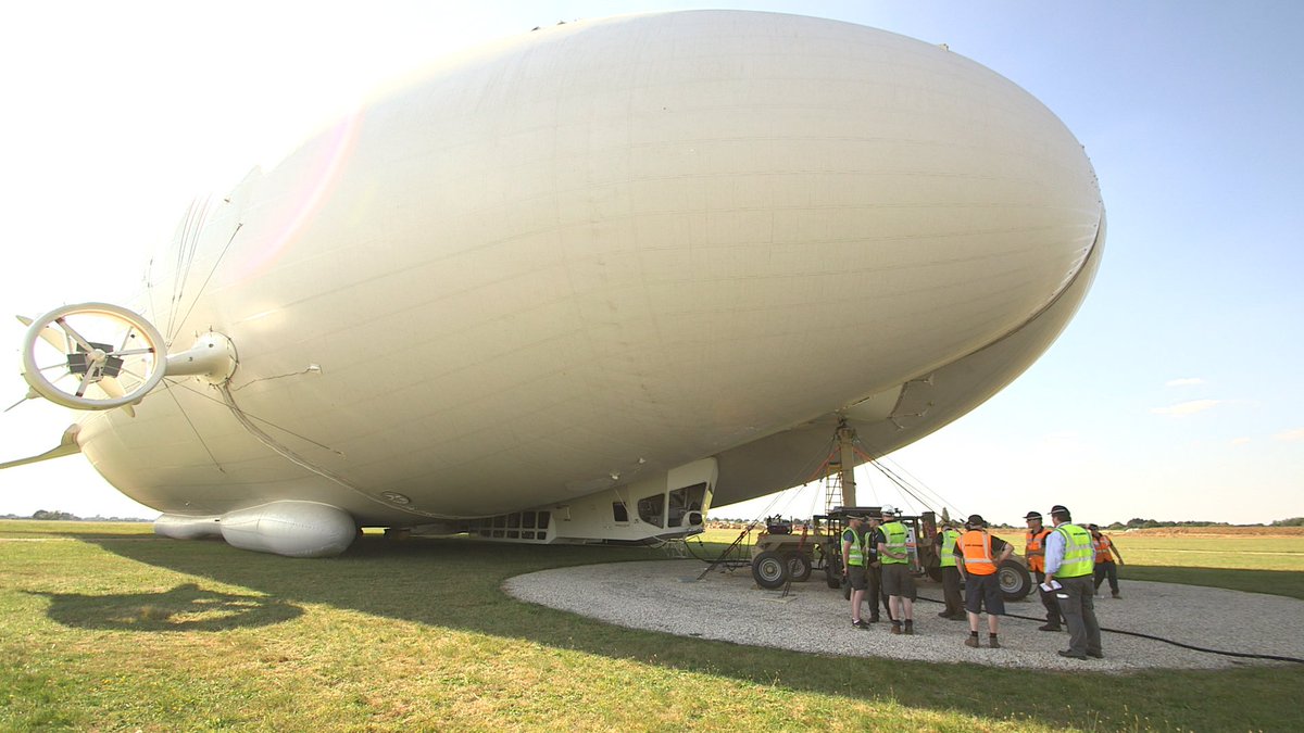 Pre - first flight checks from 'The Story of Airlander' #documentary series. Amazing behind the scenes access as the drama builds. The editing continues! #airlander #airship #film #media