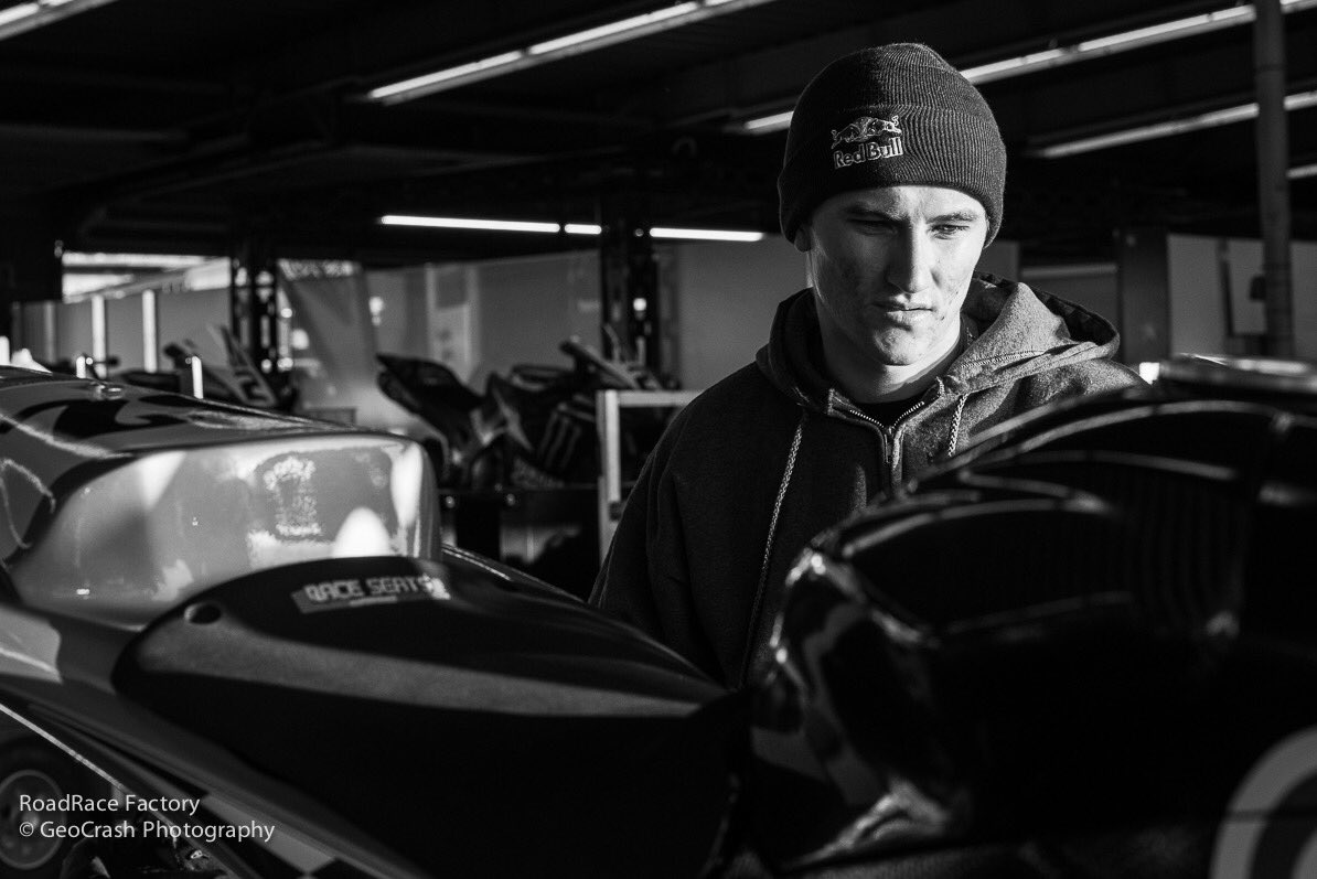 A little #blackandwhite of <a href="/jakegagne/">jake gagne</a> for this #FBF.

Good luck this season with <a href="/HondaWSBK/">Honda WorldSBK</a> and being a rookie all over again! #Go45 

#iamnikon