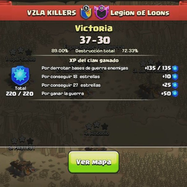 Resultado de una buena guerra con 7plenos <a href="/ClashofClans/">Clash of Clans</a> <a href="/ClashofClansESC/">Clash of Clans ES</a> #somoslosmejores