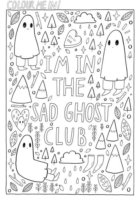 Our colouring books are back in stock ghosties! 24 pages of ghostie goodness for you to enjoy - Find our colouring books here - https://t.co/mkbwOfdVAN <3 