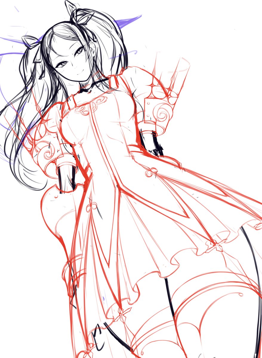 ハマったゲームのヒロインの健全ファンアートとかも描くんだぞ俺だって 