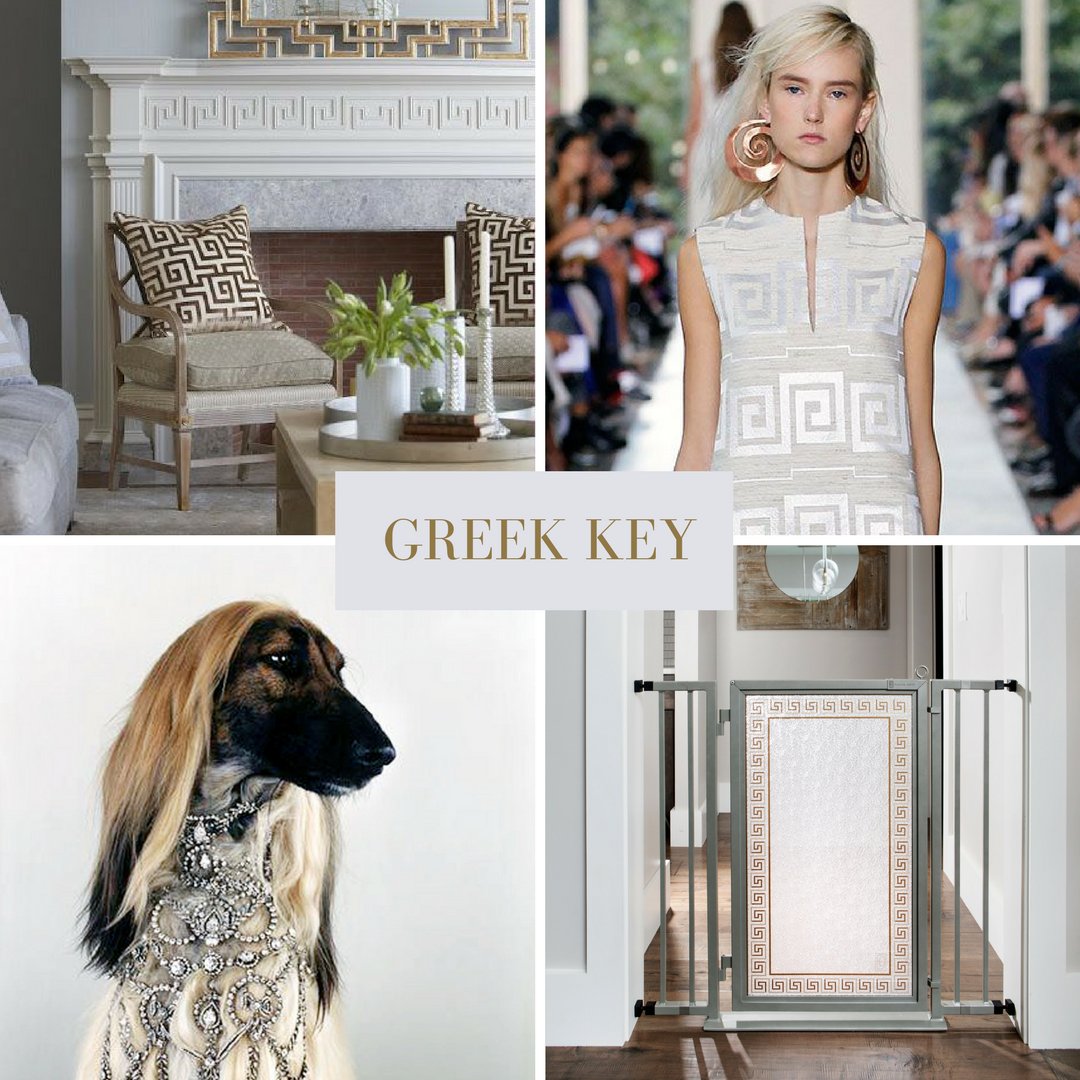 Greek Key: the eternal flow of things. #optimistic #design #luxurydesign #dogsoftwitter #afghanhounds #greekkey