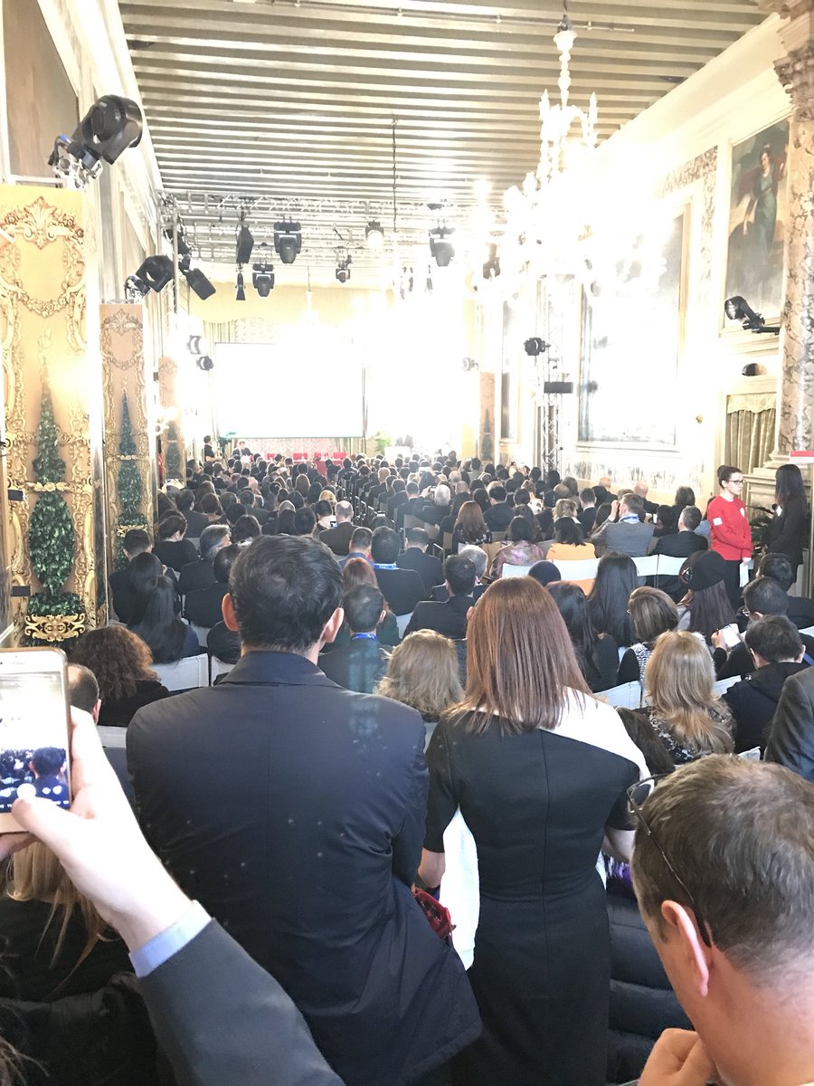 WelcomeChinese's tweet photo. Standing room only at the business summit held @casinovenezia - after a morning with meetings - an afternoon of plenary sessions await us in travel trends, airlift, & technology. #ecty18 #china #europe #tourism @ETC_Corporate @ETOA @ECTAAEurope https://t.co/ZMXxWXyu2e
