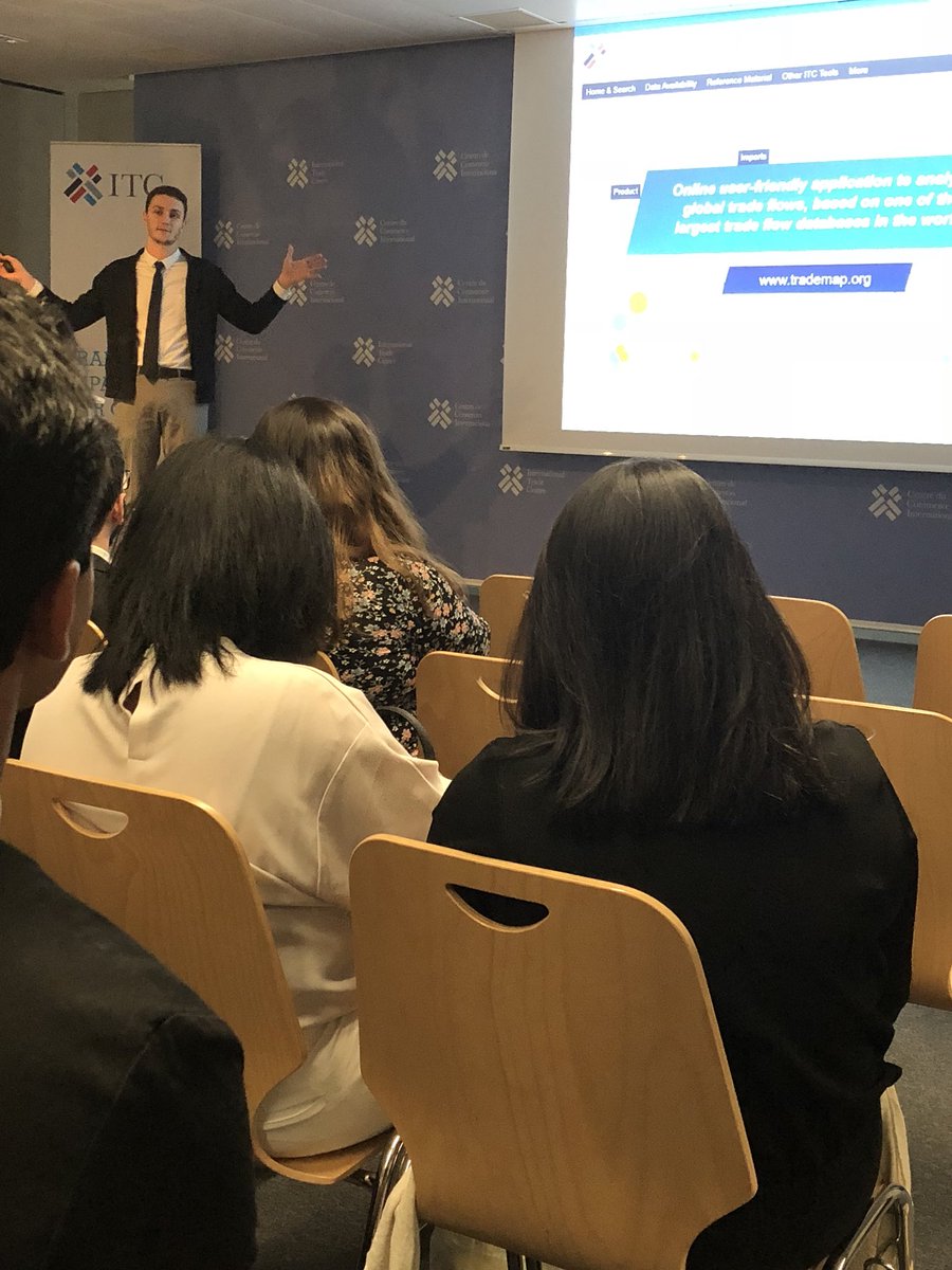 ITC_MktAnalysis's tweet photo. Great pleasure to welcome students from #Brazil 🇧🇷 and introduce them to the robust trade and market intelligence databases #ITCtools. https://t.co/nut3ilVxUS