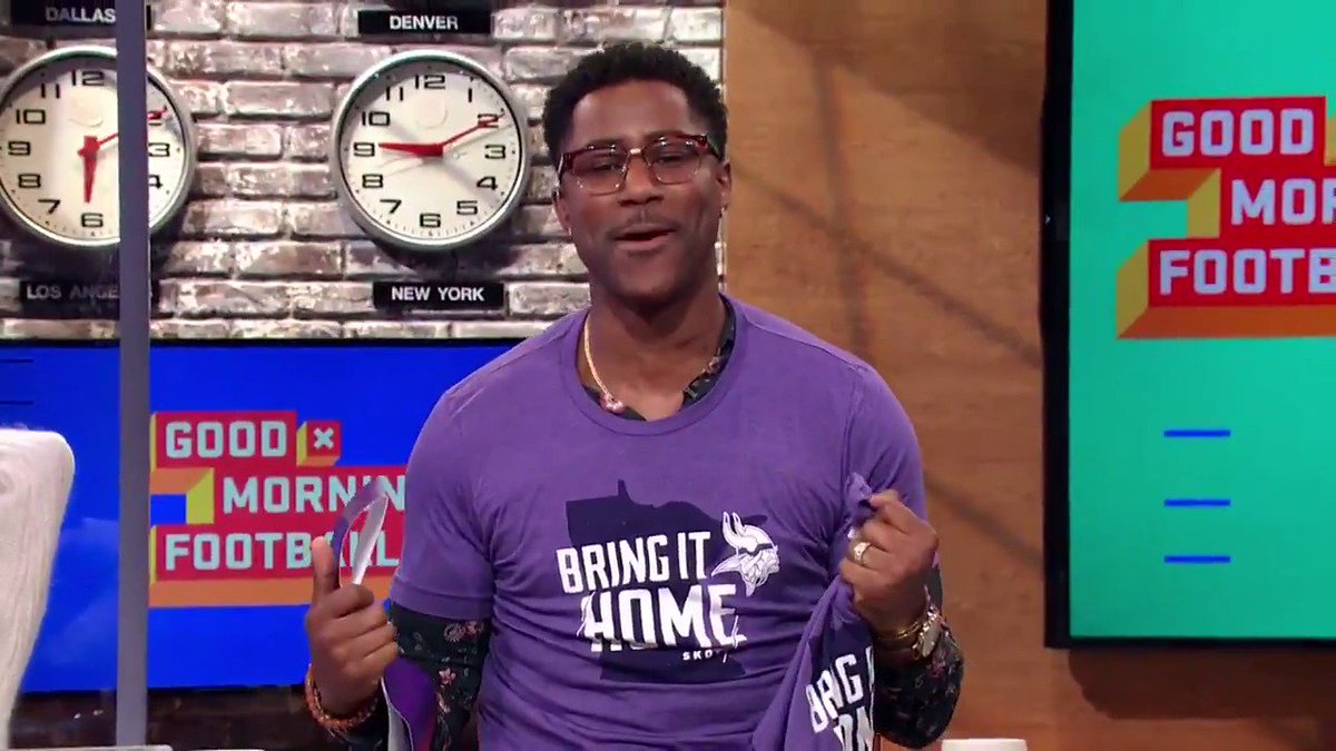 What's @Nate13Burleson thinking this weekend?  Viketorious!   📺: @GMFB/@NFLNetwork https://t.co/HQYUZd0mBc