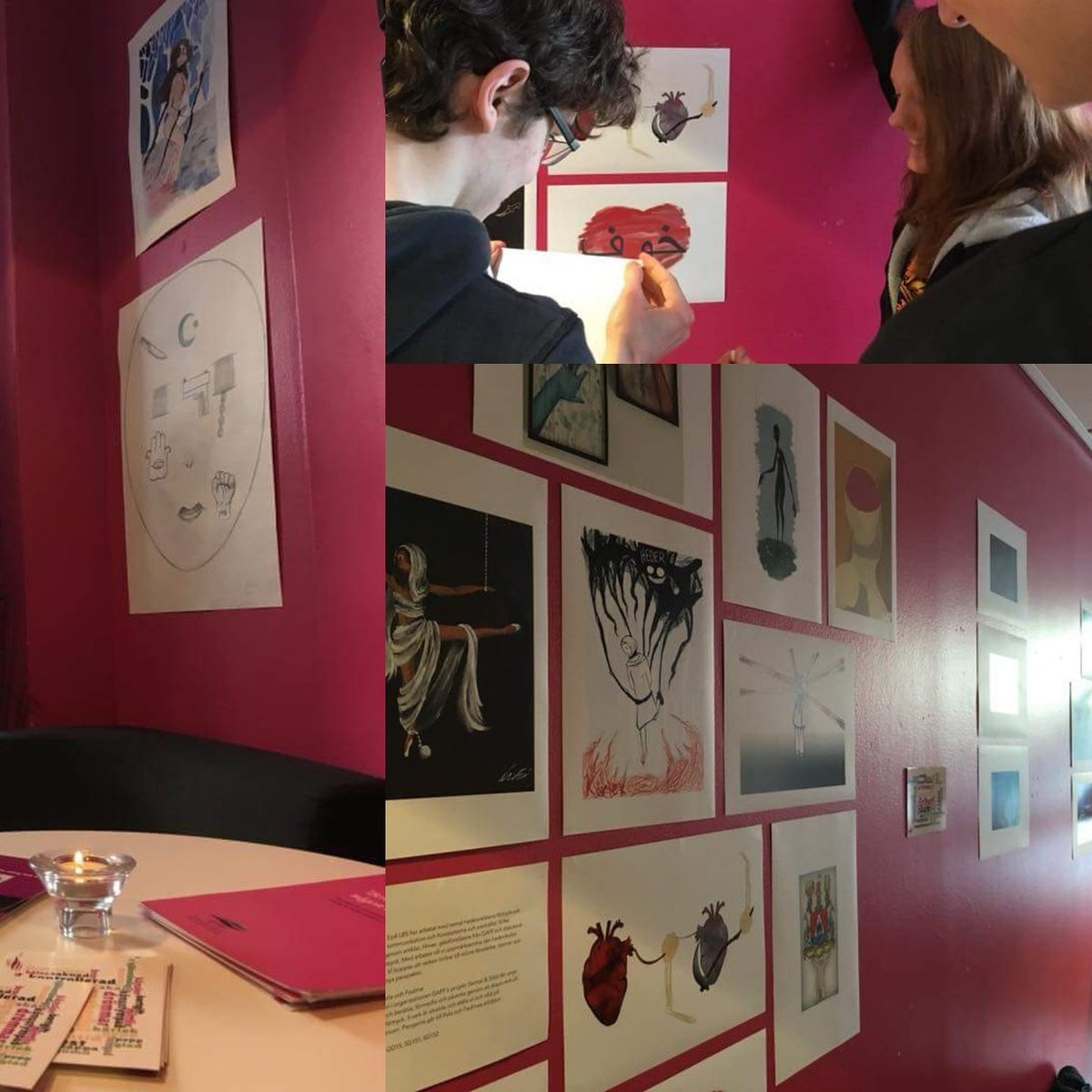 Idag har vi hängt #fotoutställning med tema #heder.

#lbskreativa