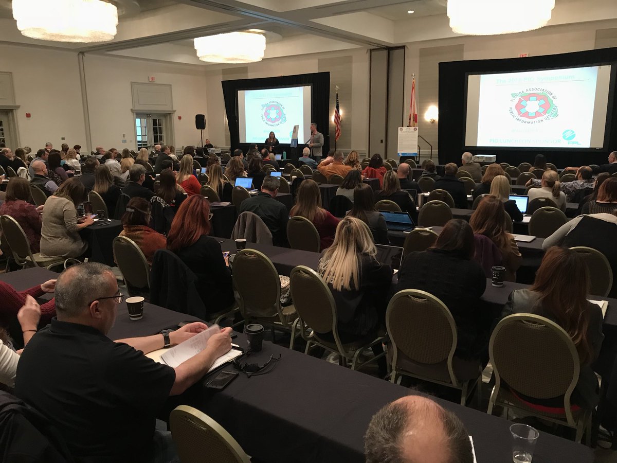 FloridaPIOs's tweet photo. #FRE18 Florida PIO Symposium kicks off. @FlFireChiefs @OceanCenter https://t.co/tKCOzMQaNX