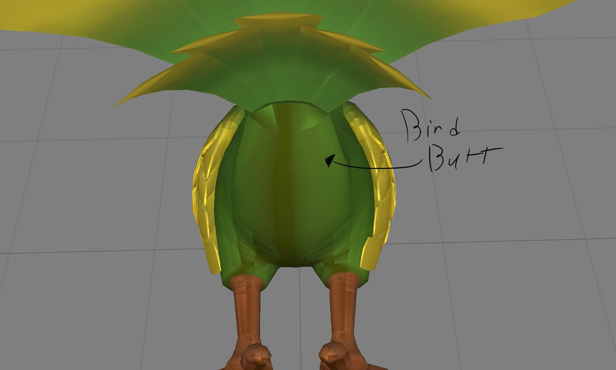 PeterJCasaey's tweet image. It&apos;s not even 10 am and i&apos;m staring at bird ass at work.
#animatorproblems
#devproblems