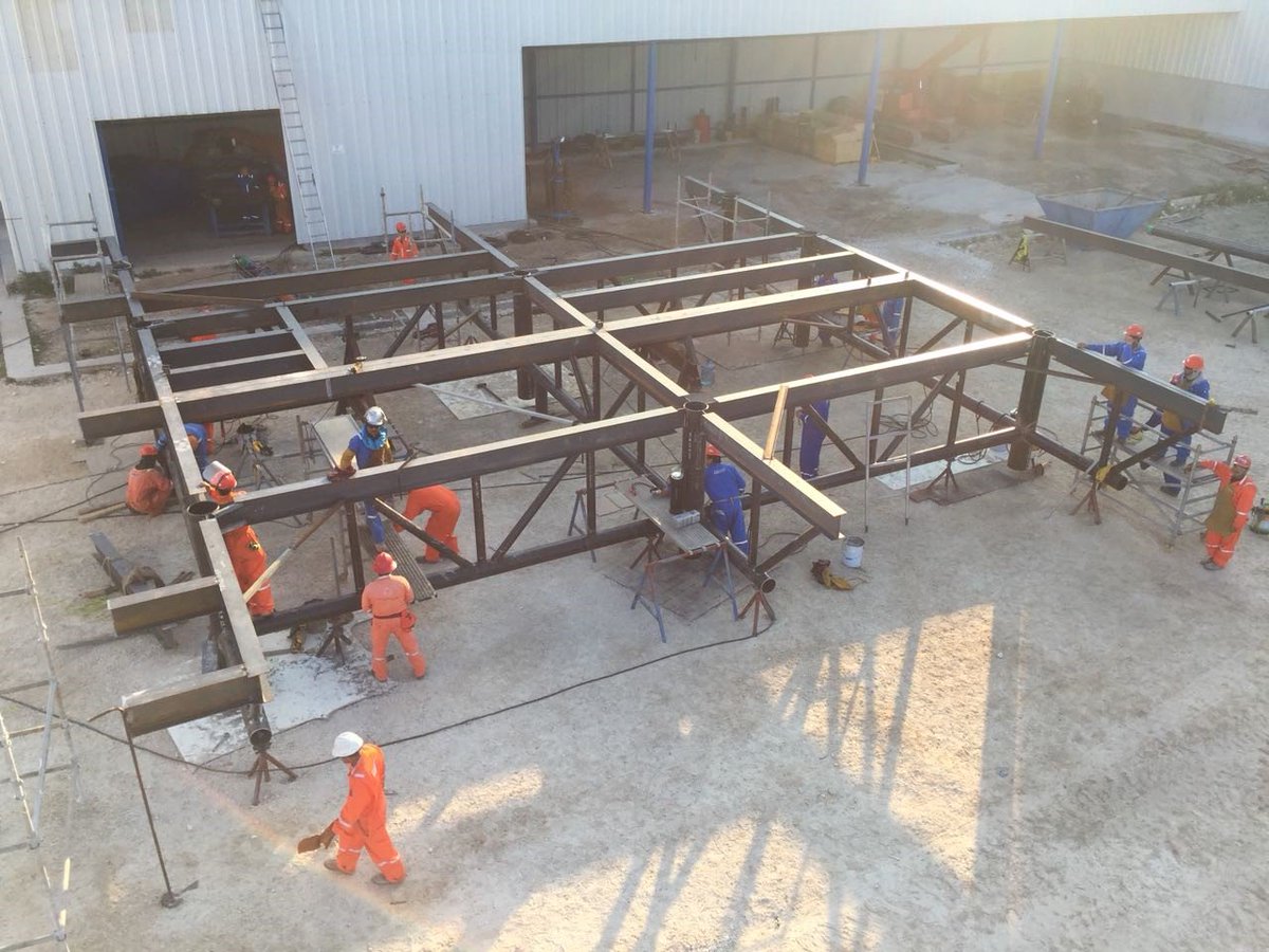 WhittakerEng's tweet photo. @WhittakerEng Mexicana has just started an order of two #Helidecks for a client in the #GulfofMexico, the Helidecks are for #offshore installations and will be fully compliant with #CAP437 regulations. They are an all carbon steel #design . https://t.co/71kVI5688b