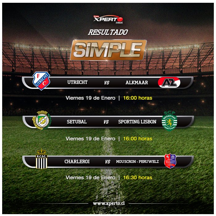 Más partidos, más oportunidades de ganar ¡Dale con estos partidos simples!