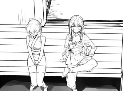 ちょっと前に思いついて描いてる途中でこれ面白くなくない?病が発動して放置してる落書きなんですけど、ノッブのブーツ下のズボンってどんな形してるのか真剣に悩んだ一コマ 