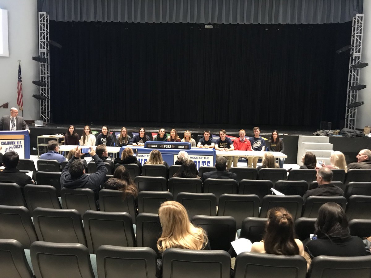CalhounHS's tweet photo. Congratulations to our Student Athletes who have signed to play on the Collegiate level! https://t.co/qxrSqAKpzq