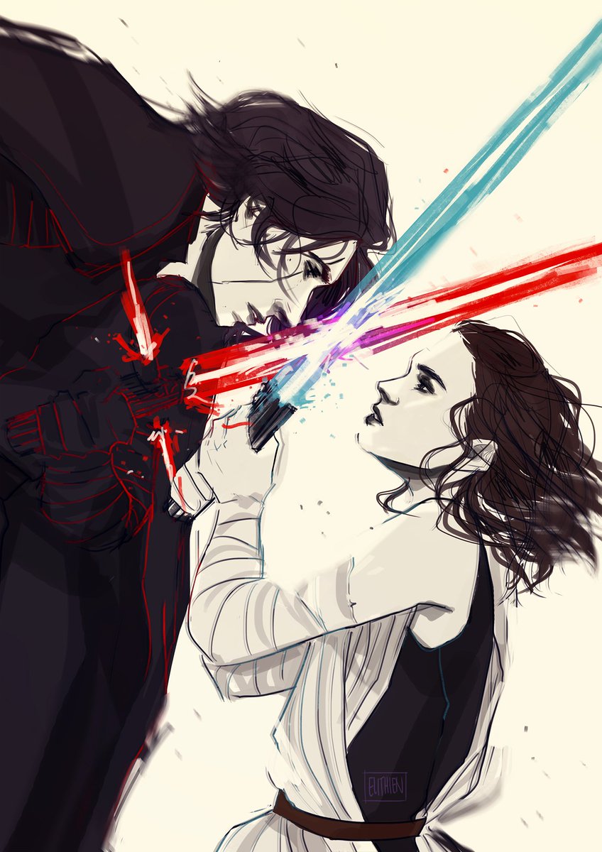 elithienart's tweet photo. and another wonderful reylo commission i got to do! thank you cassandra for your patronage #reylo #starwars #thelastjedi https://t.co/zCITea6zZ2