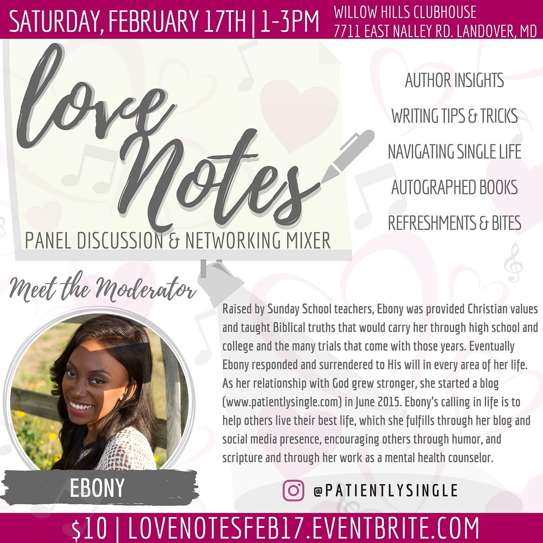 NASwrites's tweet image. DMV please stand up and welcome our NEWLY ADDED moderator, Ebony, better known as @PatientlySingle! 

See you on Feb. 17th!
lovenotesfeb17.eventbrite.com