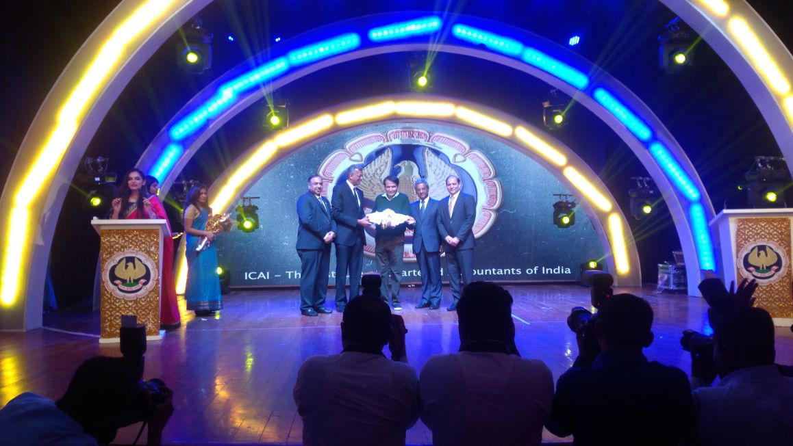 sureshpprabhu's tweet photo. Participated at the ICAI Awards 2017 as chief guest today. The @theicai has been a regulator and standard setter for the profession of Chartered Accountancy in India since its inception in 1949. https://t.co/3LsUTOdial