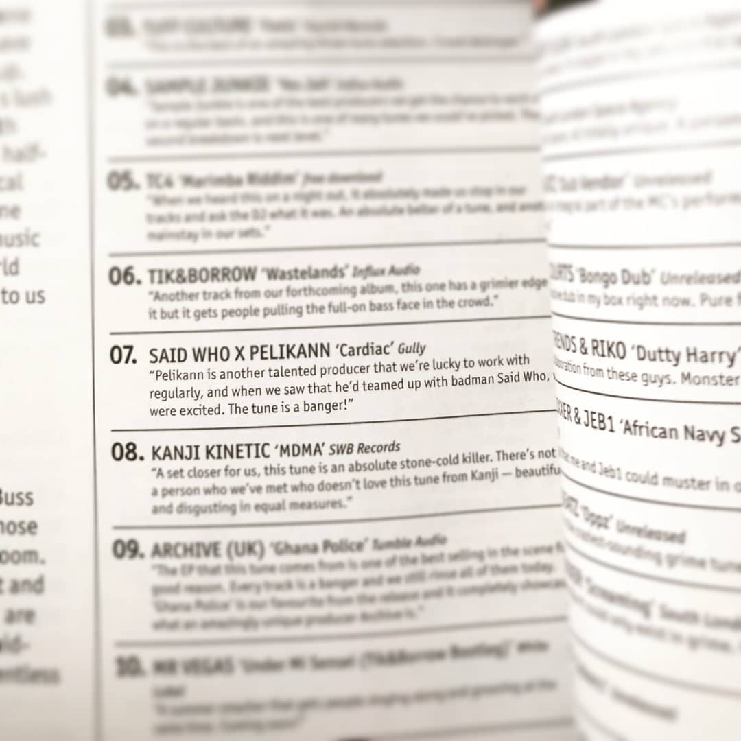 Biggup <a href="/tikandborrow/">Tik&Borrow</a> for including @saidwhomusic &amp; <a href="/PelikannUK/">𝐏𝐄𝐋𝐈𝐊𝐀𝐍𝐍</a>'s track 'Cardiac' in their December <a href="/DJmag/">DJ Mag</a> chart! More Gully bits to announce very soon.🔥