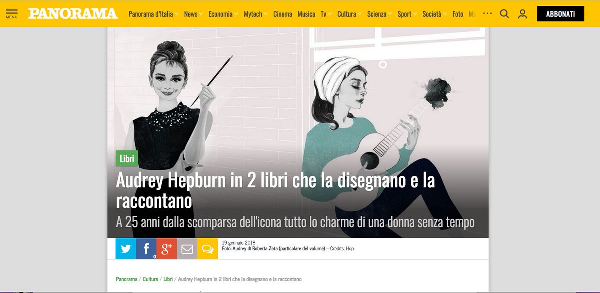 Su @panoramalibri Audrey Hepburn in 2 libri che la disegnano e la raccontano @Hopedizioni #audreyhepburn panorama.it/cultura/libri/…