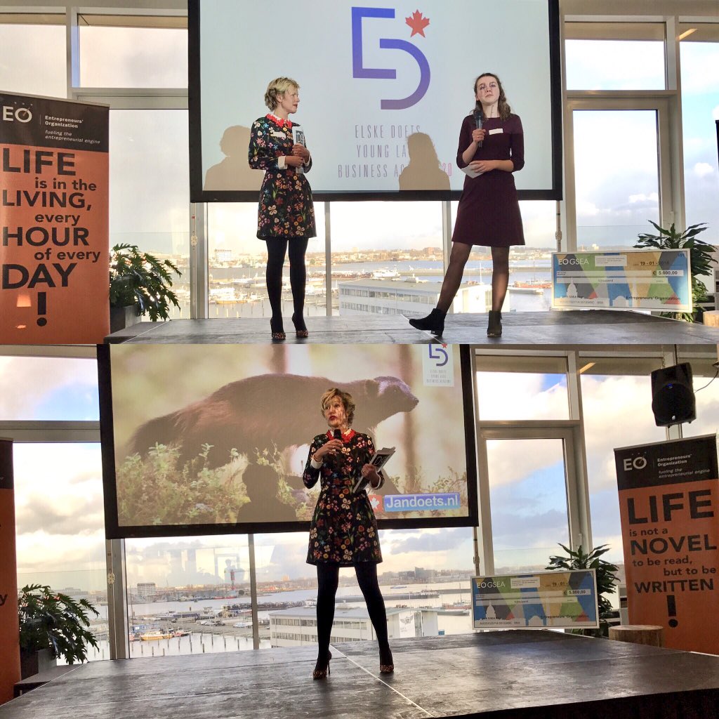 DoetsElske's tweet photo. Mooi om samen met #younglady Merel #keynote te mogen doen bij #eo #entrepeneursorganizationnl @lady_academy @jandoetsreizen https://t.co/qi1dUu3u0Z