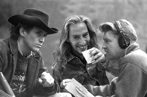 Happy birthday, David Lynch. Here s Bob having a coffee with him. 