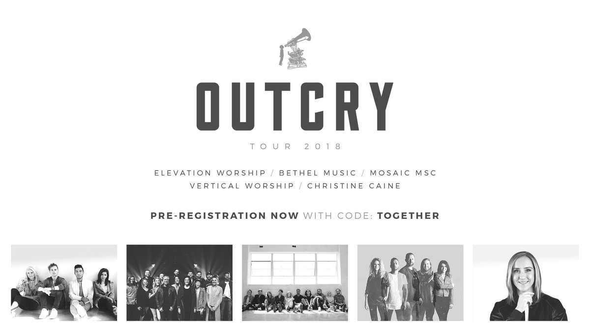 Pre-Reg is now thru 1/21! Save on 2018 #OUTCRYTour w/code TOGETHER! See u all in April! outcrytour.com. #LouderTogether #OUTCRY