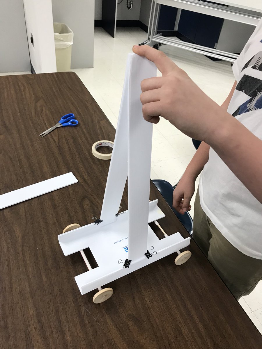 BurkeSwenson's tweet image. 7th Grade STEM with some intriguing Gravity Cruiser design ideas! Anxious to see if/how they work! #STEM #CreativityInEngineering #LCMSPTB