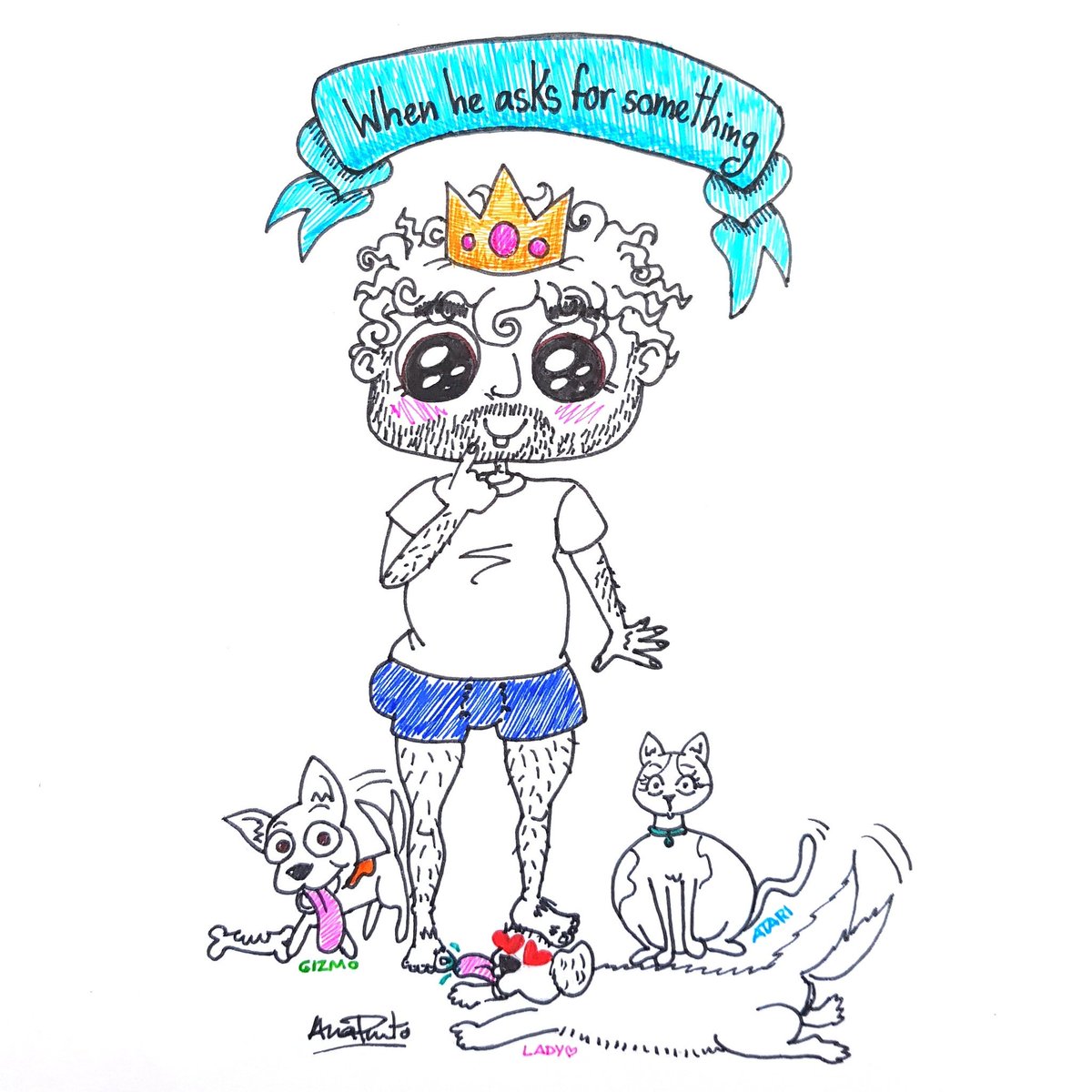 afriq_Ana's tweet photo. When your #otherhalf asks you for something and is just #adorable so you can't say no. #cutenessoverload #toocutetoresist #doodles #irdoodle #pets #alllove #toocute #amores #myloves https://t.co/AuAT5Vy4f0