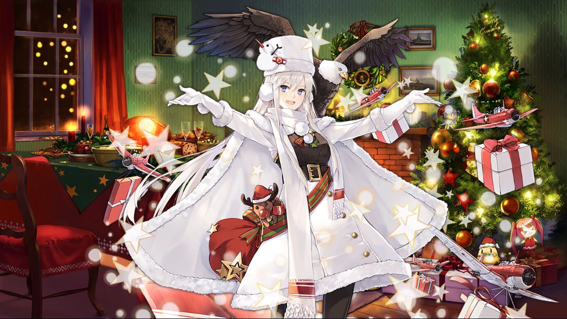 エンタープライズ(アズールレーン) 「あーー可愛い あざす……結婚しよ……」|黒江景秋のイラスト