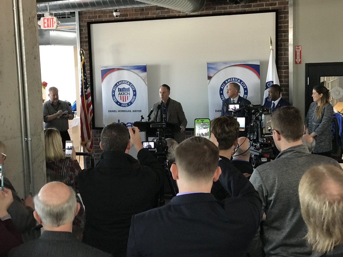 Big things happening in <a href="/Akron/">Akron</a> today and we’re excited to be part of this new partnership with <a href="/eBay/">eBay</a>! #RetailRevival