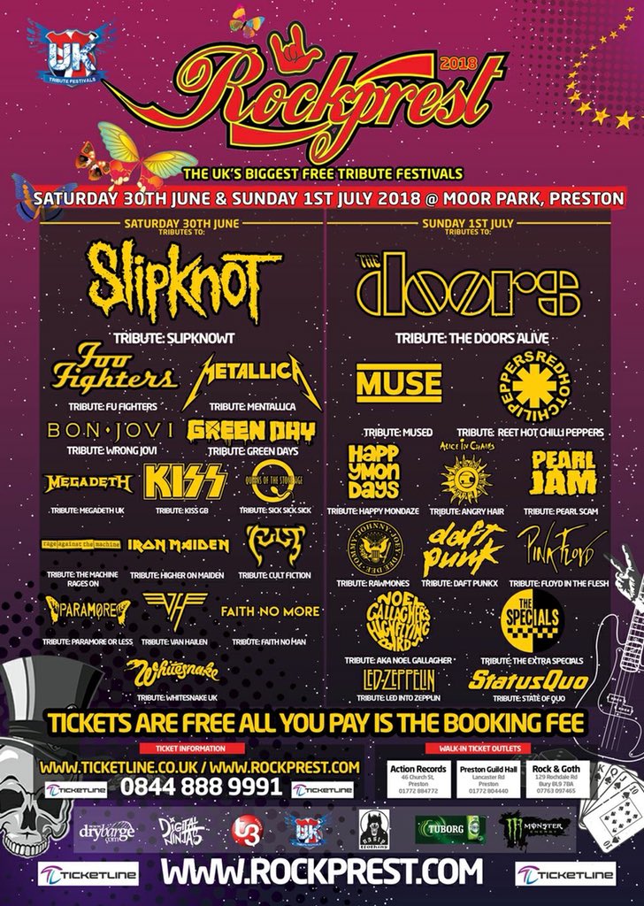 Rockprest, so here we have it. #preston #rockprest #rockprest18. Tickets pre reg, Thursday 25th January