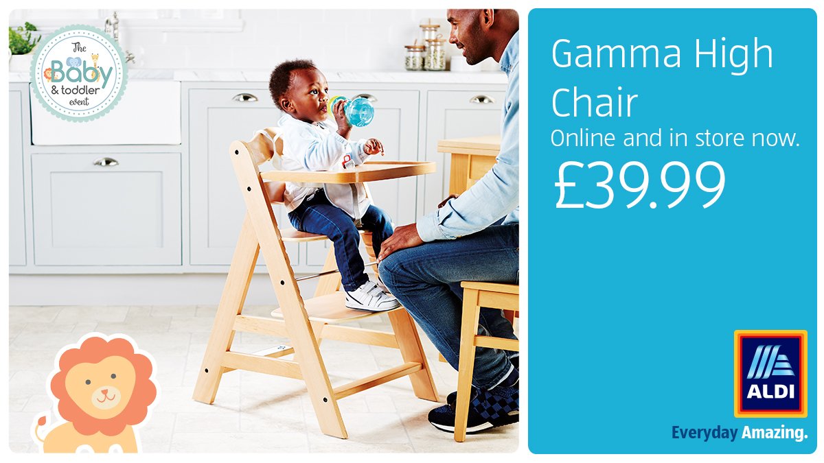 Aldi Stores UK on Twitter "Our wooden high chairs are the perfect