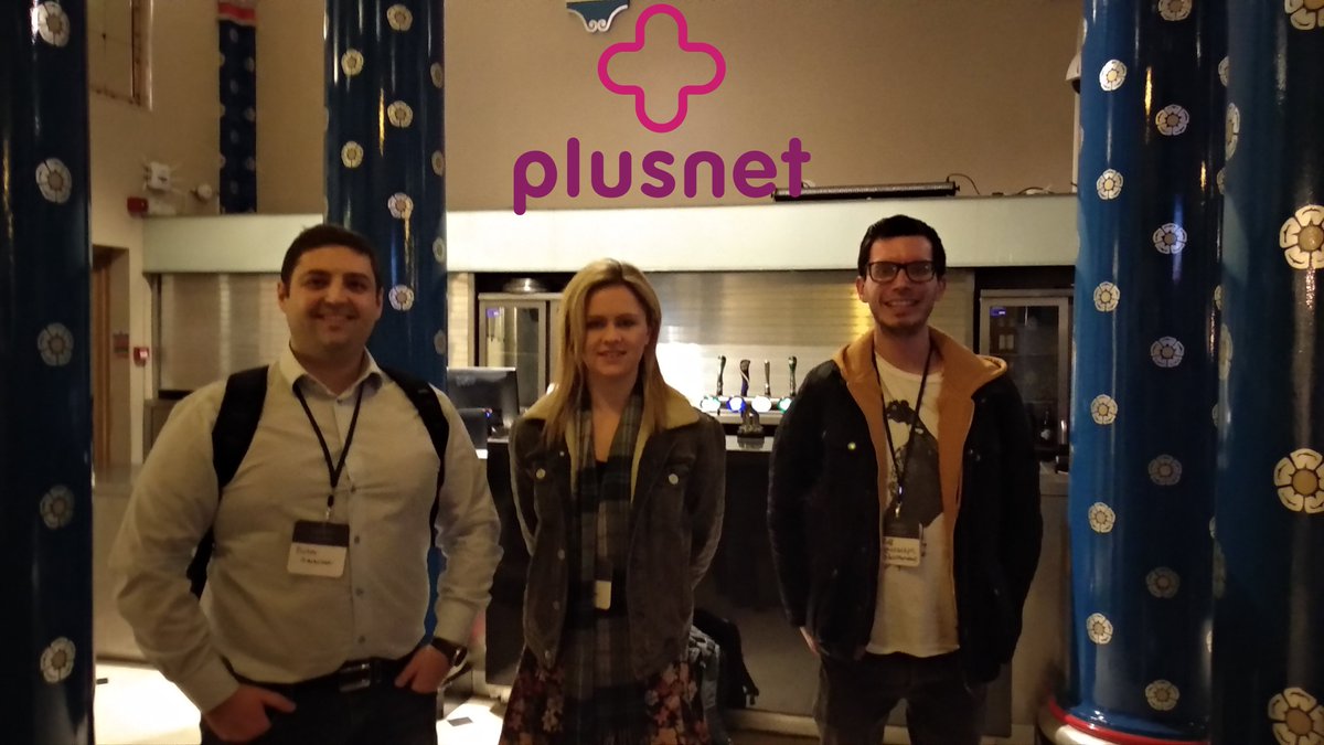 bobi_g's tweet photo. Representing @Plusnet at #FEN2018 AWESOME FULL-DAY WEB &amp; DIGITAL @frontendnorth https://t.co/ESopN2898a