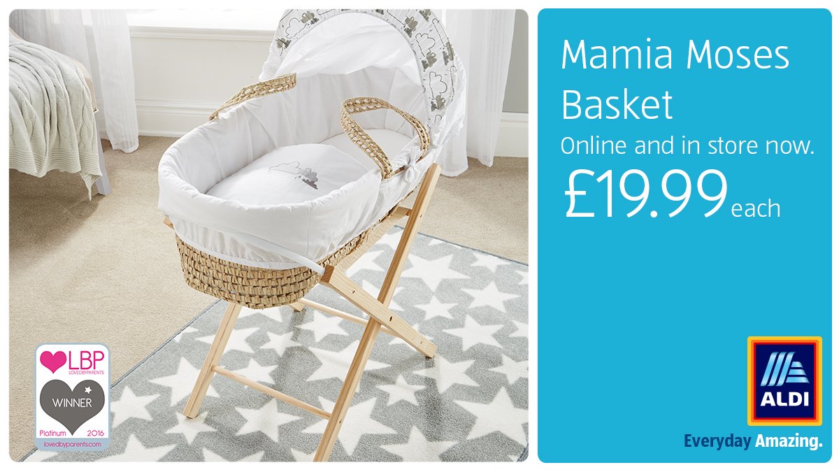 moses basket aldi