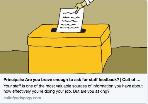 goformative's tweet photo. Principals...are you brave enough to ask for your own feedback If so, how do you do it. @cultofpedagogy shares her thoughts on principals and feedback here: https://t.co/P3jRPJM0kp
#formativefeedbackweek https://t.co/kdY7ih2UZD