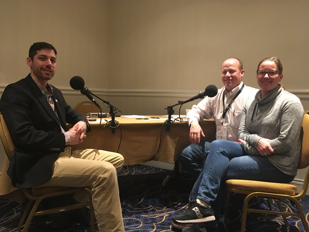 NiswanderFarms's tweet photo. At #AFBF18 @becca_ferry, her Husband Joel, and I did a @StoryCorps recording session about our personal farm stories. It is archived in the Library of Congress, and was a great experience. Thanks to @NPR for highlighting #americanagriculture https://t.co/2qrJm31x7d