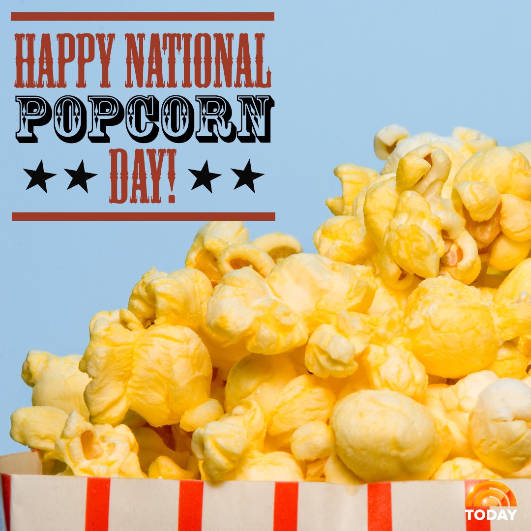 TODAYshow's tweet photo. Make tonight movie night because it’s #NationalPopcornDay! https://t.co/HY1eMHSGzU
