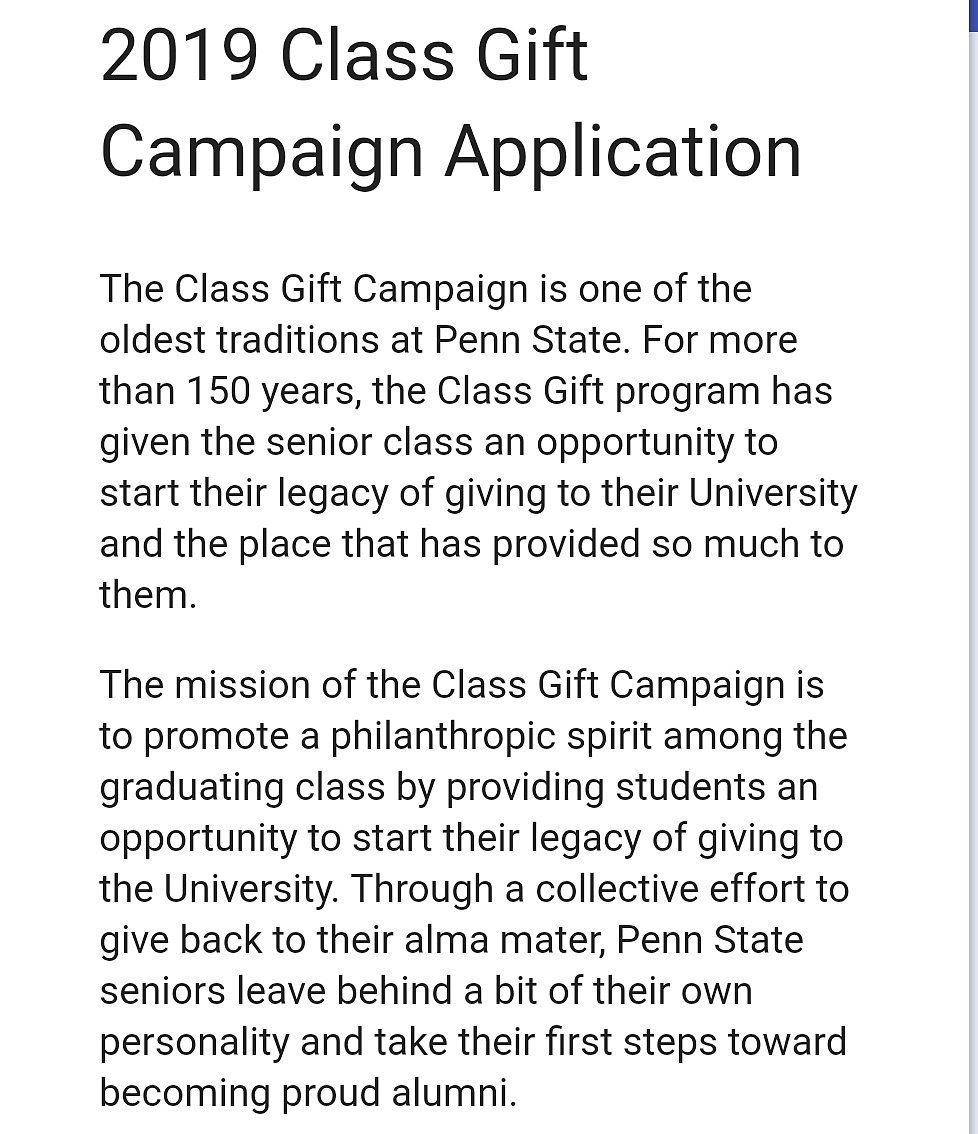 Class Gift Campaign On Twitter 2019 Class Gift Campaign