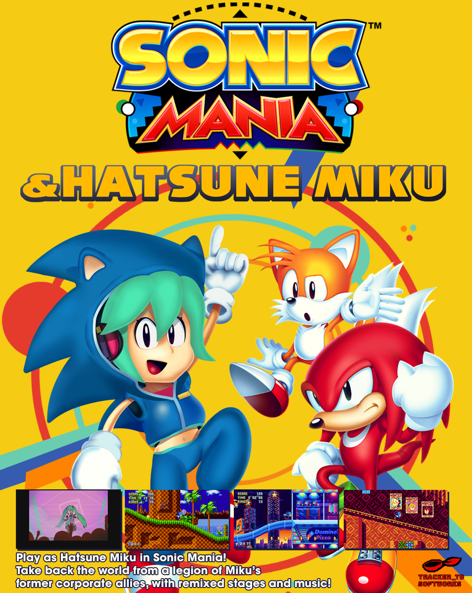 Tracker on X: SONIC MANIA & HATSUNE MIKU, a mod for Sonic Mania