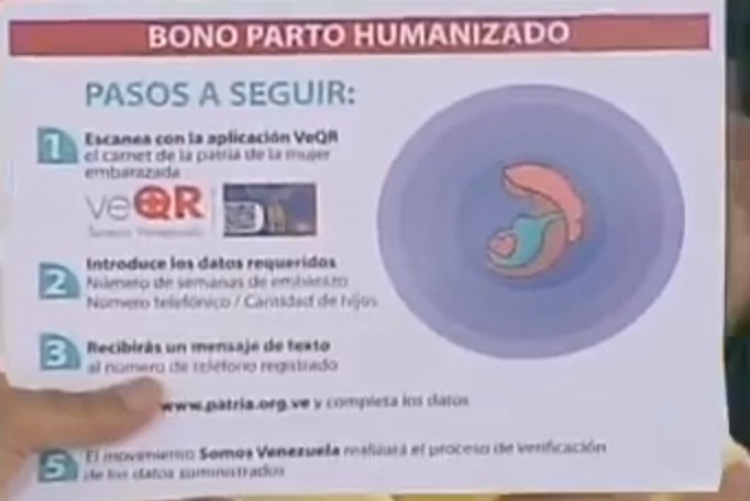 CarnetDLaPatria's tweet photo. #EnVivo📺 Pdte.@NicolasMaduro: este es el logo que aparece cuando escaneas el #VeQR del @CarnetDLaPatria y los pasos a seguir en el Plan Nacional Parto Humanizado
  #PlanDeLaPatriaBuena #1AñoCarnetDeLaPatria https://t.co/VZOKHqExx7