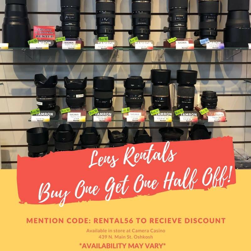 CameraCasino's tweet photo. February Special: Get half off your second rental when you mention code Rental56

Bring your loved ones closer with a telephoto lens this Valentines Day!
#ValentinesDay #photography #lens https://t.co/r9OvZxDE1H
