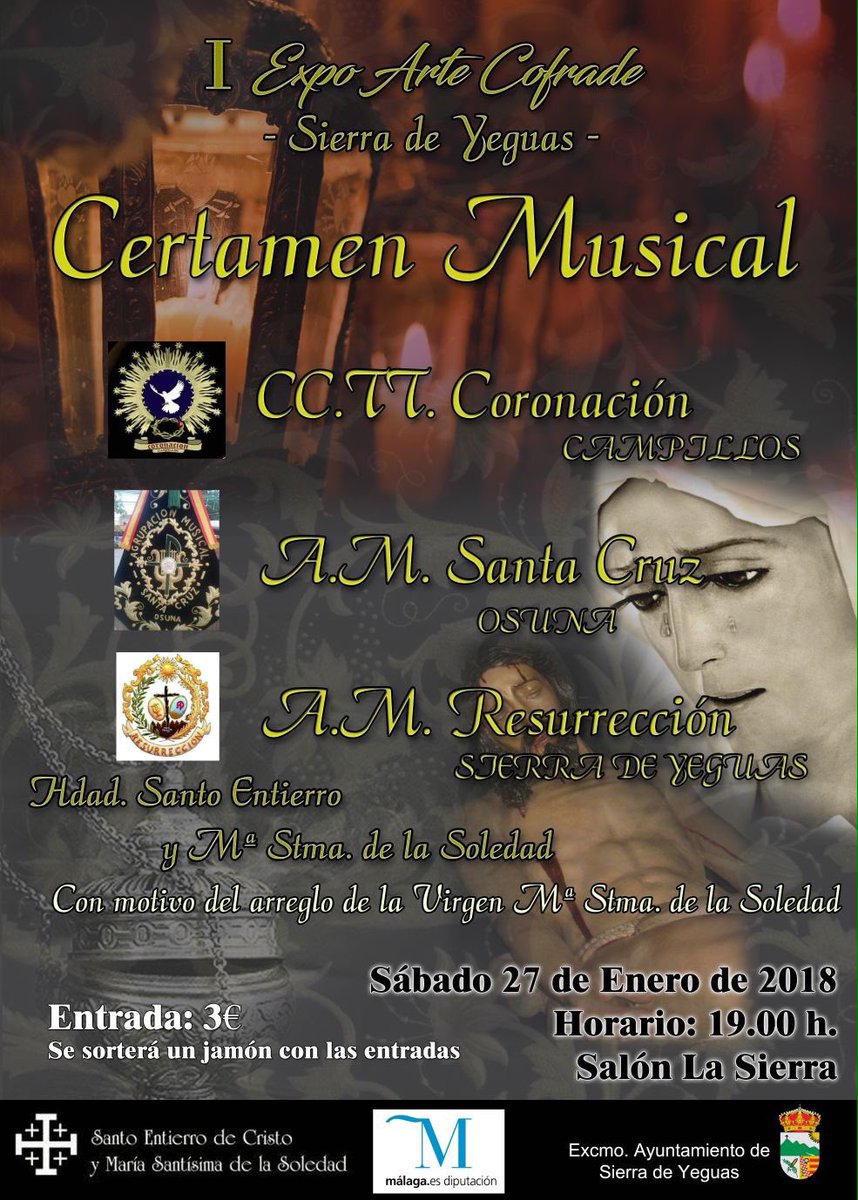 AmResurreccion's tweet photo. El sábado día 27 estaremos colaborando con la @HdadEntySol Os esperamos!!!👌🏼 https://t.co/oVqK0zM9tP
