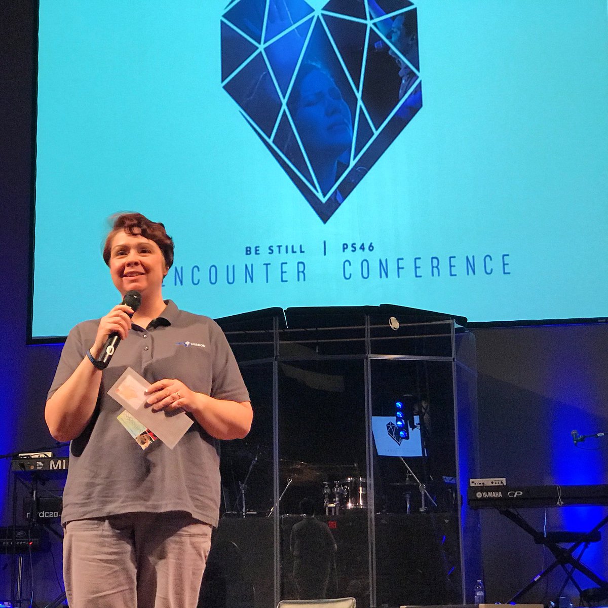 bfwcindy's tweet photo. Lisa Miller Speaking passionately about World Missions at #EncounterConference https://t.co/2Gt0PU6ttA