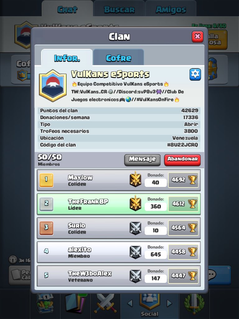 #CR [🎮] | ⚠️Buscamos Analista para nuestro equipo de #ClashRoyale El MD está abierto | #VulKansOnFire🔥