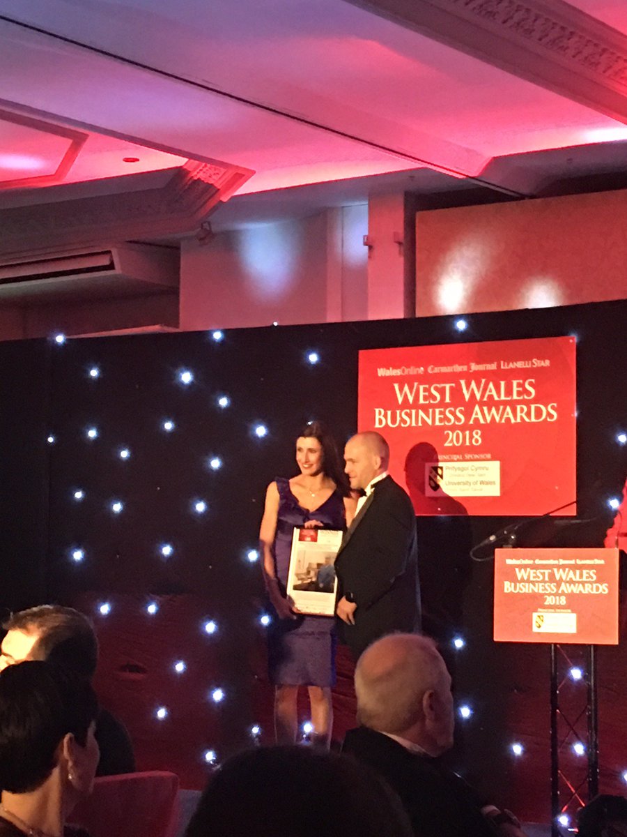 castellhowell's tweet image. What a night! We've just won the West Wales Business Award for Large Manufacturer 🍾
