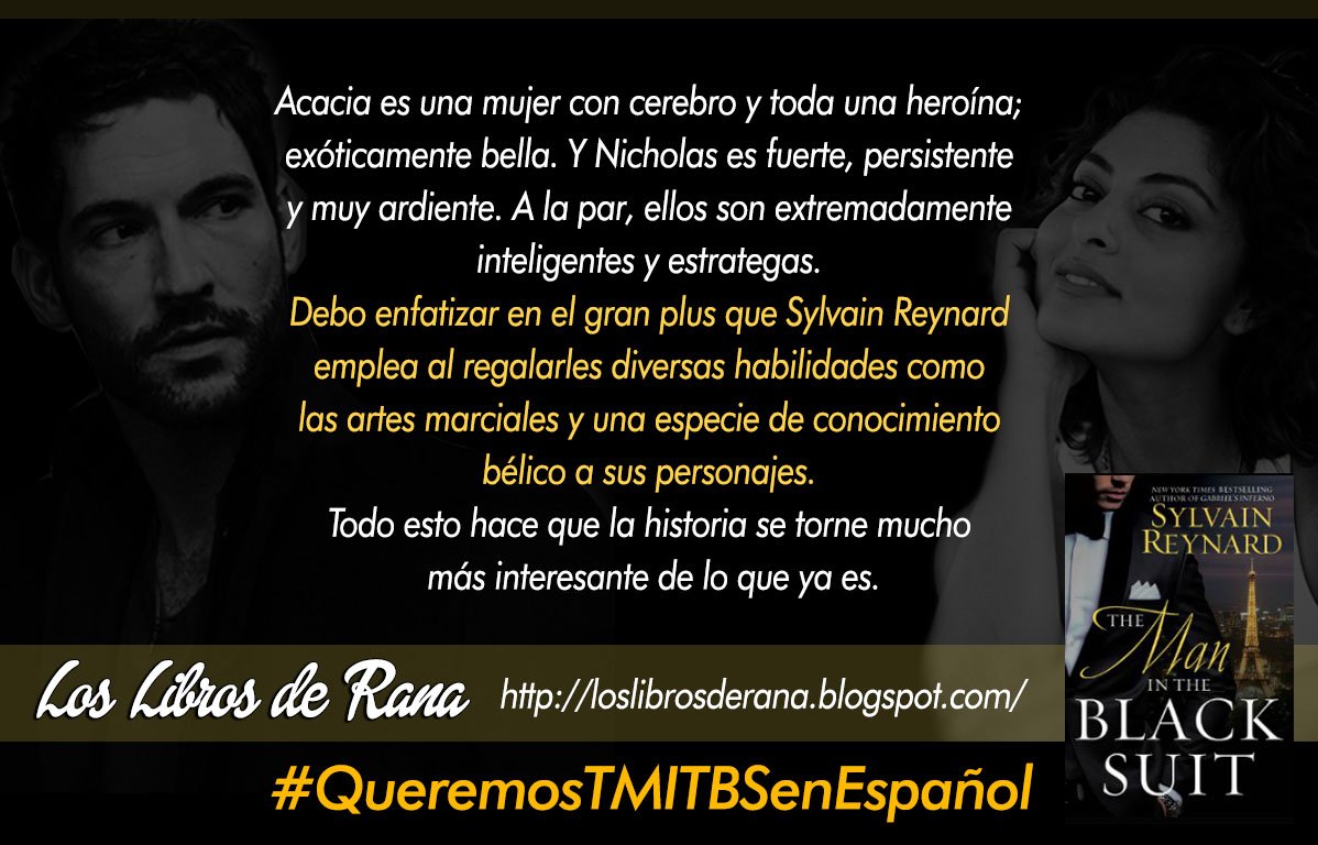 srfanspanama's tweet photo. Queremos los libros de @sylvainreynard en español. ¡Dale RT! Opina y Califica #TheManintheBlackSuit en español. #QueremosTMITBSenEspañol @UranoColombia https://t.co/sbTjghp6W5