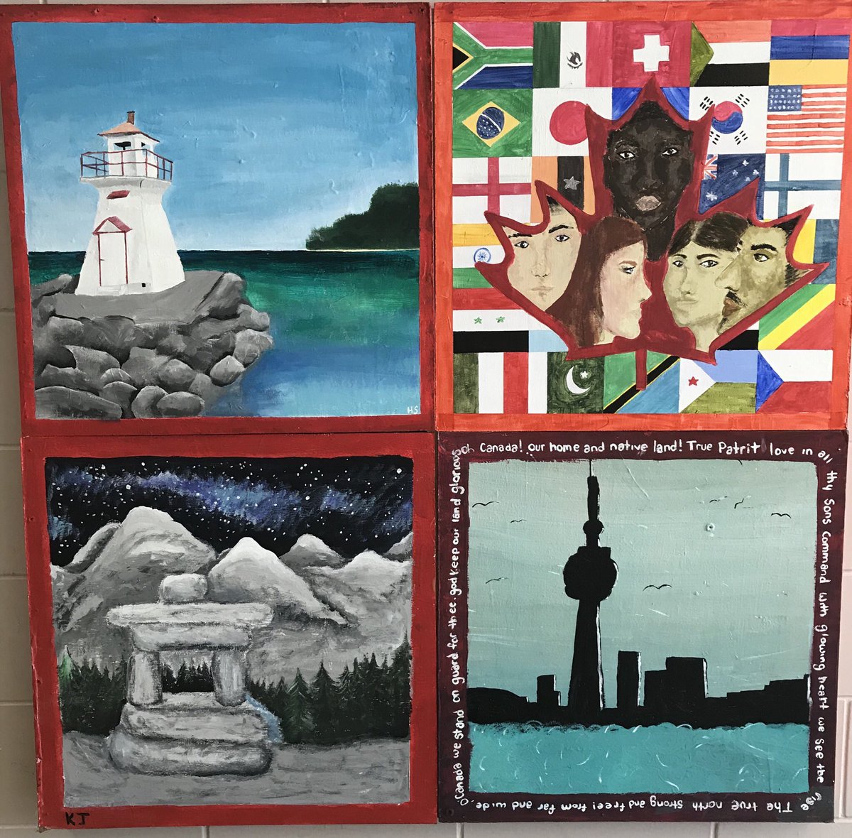 MacNab_HWDSB's tweet photo. New student artwork on display in our halls at MacNab!  Our students are so talented!! https://t.co/QrQ4X28S5V