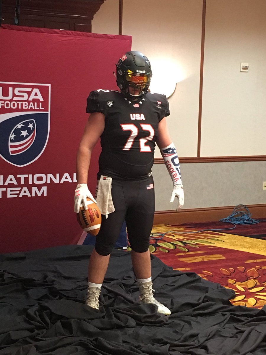 Congratulations to Bartram Trail 2018 OL @bradcecil75 for being selected as a Team Captain for the U19 U.S. National Team! Watch him and Team USA as they take on the Canadian National Team tonight on ESPN3 #TeamUSA 🇺🇸 #GoBears